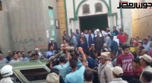 تشييع جثمان علاء أبو ضيف شهيد حادث حلوان الارهابي في بني سويف