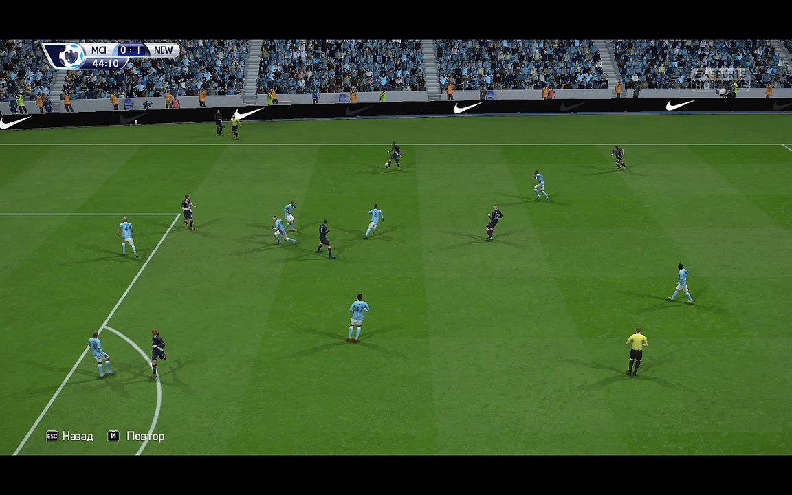 BPL 12 Тур. Манчестер Сити - Ньюкасл 0:2. Mitrovic, 45'