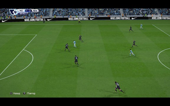 BPL 12 Тур. Манчестер Сити - Ньюкасл 2:2. Silva, 70'