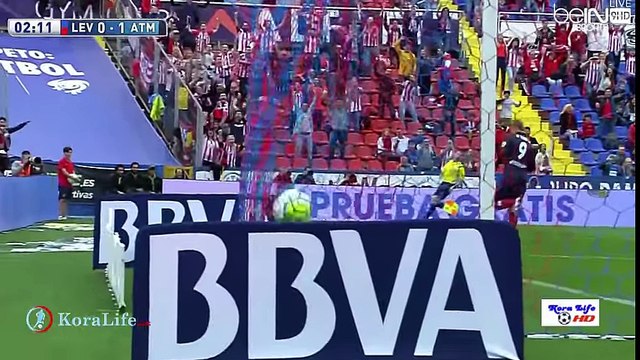 اهداف مباراة اتلتيكو مدريد وليفانتي 1-2 (شاشة كاملة) تعليق حفيظ دراجي 2016