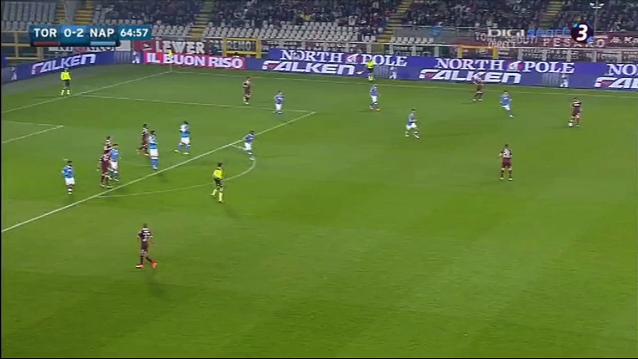 Goal Bruno Peres Torino FC 1-2 Napoli 08.05.2016