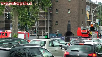 Brandeinsatz BF Münster mit Löschzug feuerwache 1 und HLF feuerwache 2  2x StW Polizei