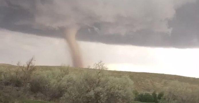 Timelapse Shows Massive Tornado in Yuma County