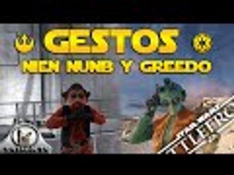 Todos los gestos de Greedo y Nien Nunb Star Wars Battlefront || All emotes