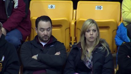Guy Pulls Out Sign on Gophers Kiss Cam