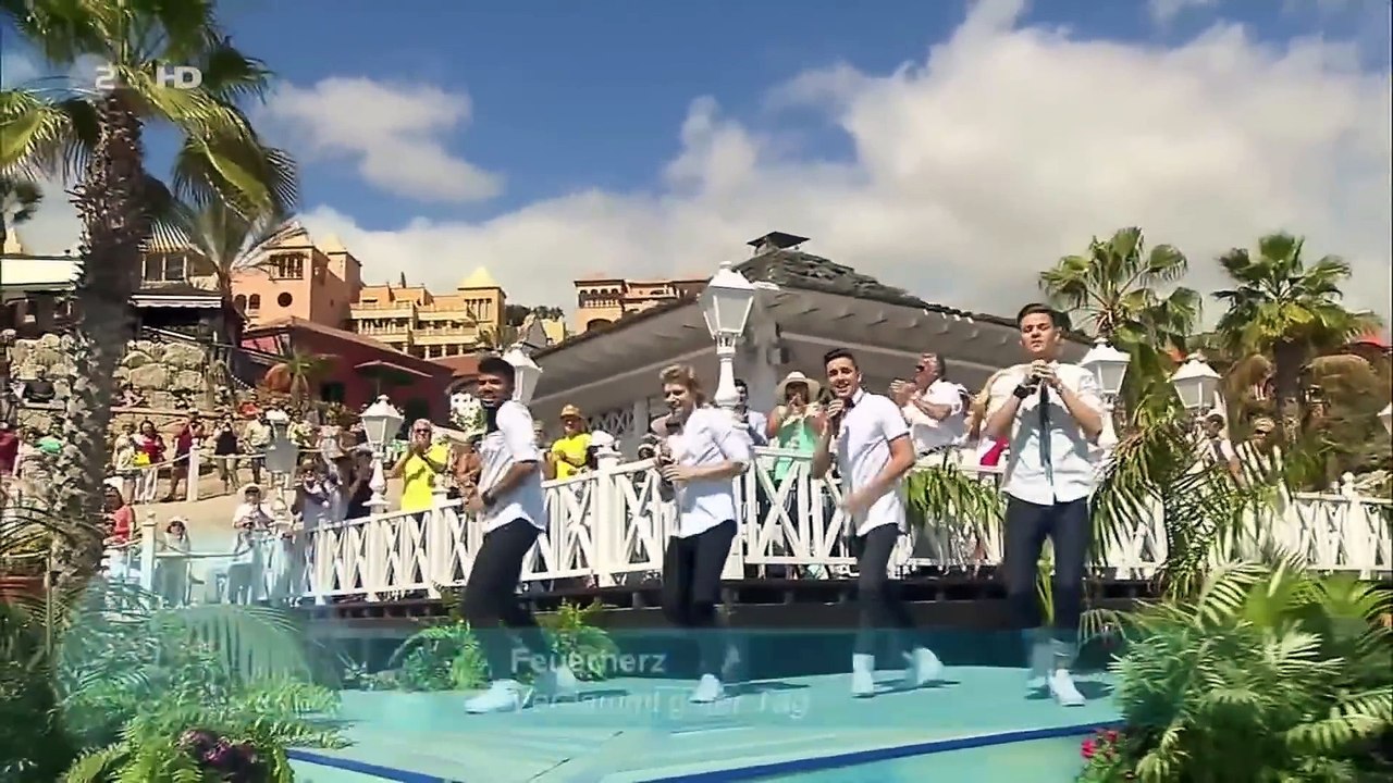 Feuerherz - Verdammt Guter Tag (Live @ ZDF-Fernsehgarten on tour - Teneriffa, 12.04.2015)