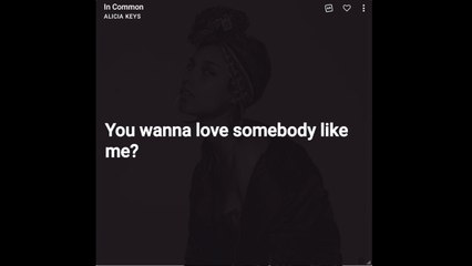 In Common - Alicia Keys (LYRICS).