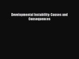 Download Developmental Instability: Causes and Consequences PDF Free