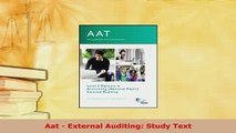PDF  Aat  External Auditing Study Text Ebook