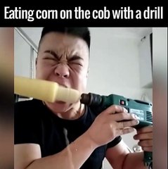 Corn On The Drill. So funny !