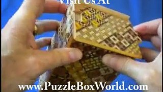 5 Sun 21  1 Step Yosegi Japanese Secret Puzzle Box