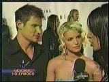 AH Walk of Style Nick Lachey &Jessica Simpson 9-10-03