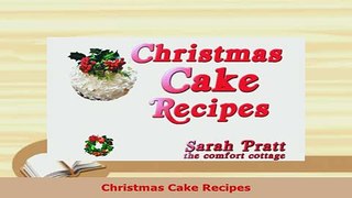 Download  Christmas Cake Recipes Free Books