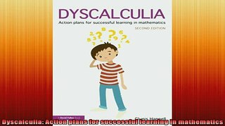 DOWNLOAD FREE Ebooks  Dyscalculia Action plans for successful learning in mathematics Full EBook