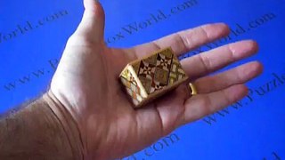 The 22 Step Mame Yosegi Japanese Puzzle Box. This one is very small!