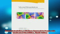 Free Full PDF Downlaod  Mental Retardation A LifeSpan Approach to People with Intellectual Disabilities Eighth Full EBook
