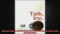 FAVORIT BOOK   Talk Inc How Trusted Leaders Use Conversation to Power their Organizations  FREE BOOOK ONLINE