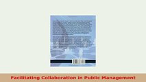 PDF  Facilitating Collaboration in Public Management Ebook