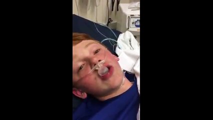 Funny Video - Boy high on anesthesia is having the best time ever (Full vid) - YouTube [720p]