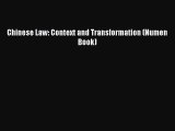 [Read book] Chinese Law: Context and Transformation (Numen Book) [PDF] Full Ebook
