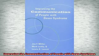 READ book  Improving the Communication of People with Down Syndrome Full Ebook Online Free