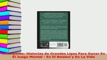 PDF  Intangibles Historias de Grandes Ligas Para Ganar En El Juego Mental  En El Beisbol y En Download Online