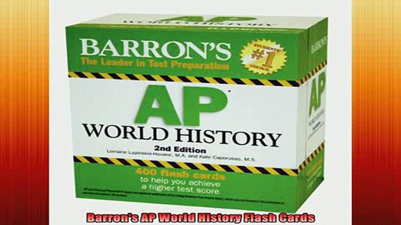 READ book  Barrons AP World History Flash Cards Full Ebook Online Free