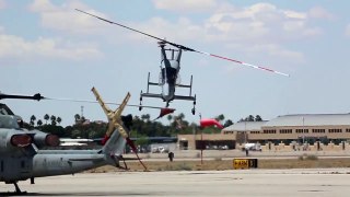 Unique Intermeshing Rotor Helicopter Kaman K MAX Landing