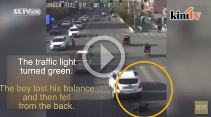 Budak 6 tahun sempat bangun setelah dilanggar SUV