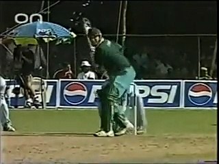 Shahid Afridi 5 Fours In An Over Vs Anil Kumble