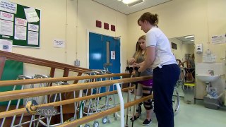 Alton Towers crash victim Victoria Balch learns to walk again - BBC News