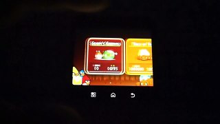 Playing Angry Birds on Motorola FLIPOUT