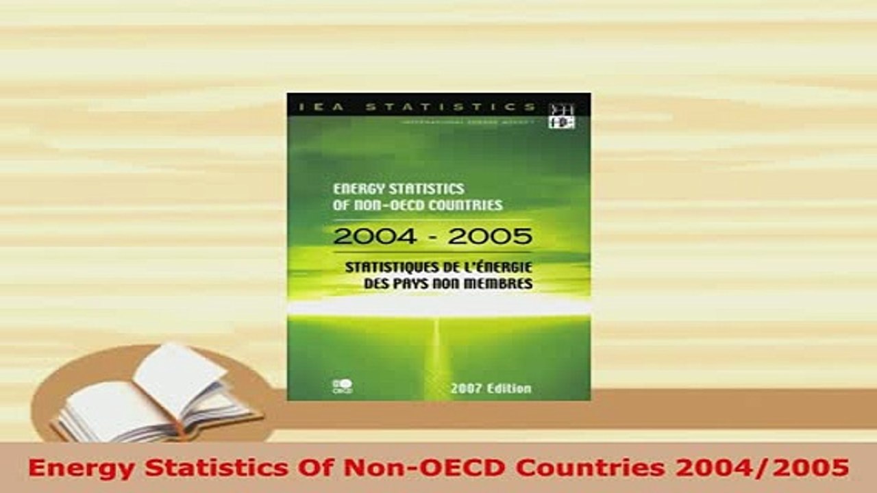 PDF  Energy Statistics Of NonOECD Countries 20042005 Download Full Ebook