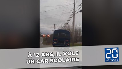 À 12 ans, il vole un car scolaire pour se faire une petite virée