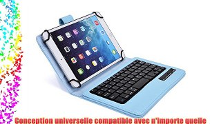 Étui folio universel Cooper Cases(TM) Infinite Executive en bleu clair avec clavier pour tablette