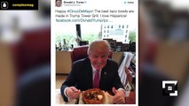 Donald Trump Tweets 'I Love Hispanics' While Eating Taco Bowl