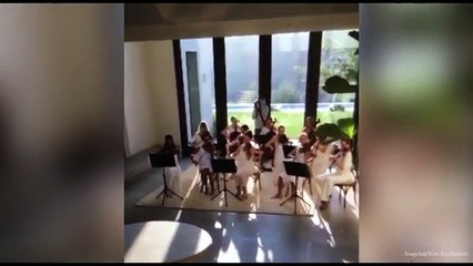 Kanye surprises Kim with an Orchestra on Mother's Day _ Daily Mail Online