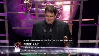 Peter Kay accepts his BAFTA with great silent speech _ Daily Mail Online