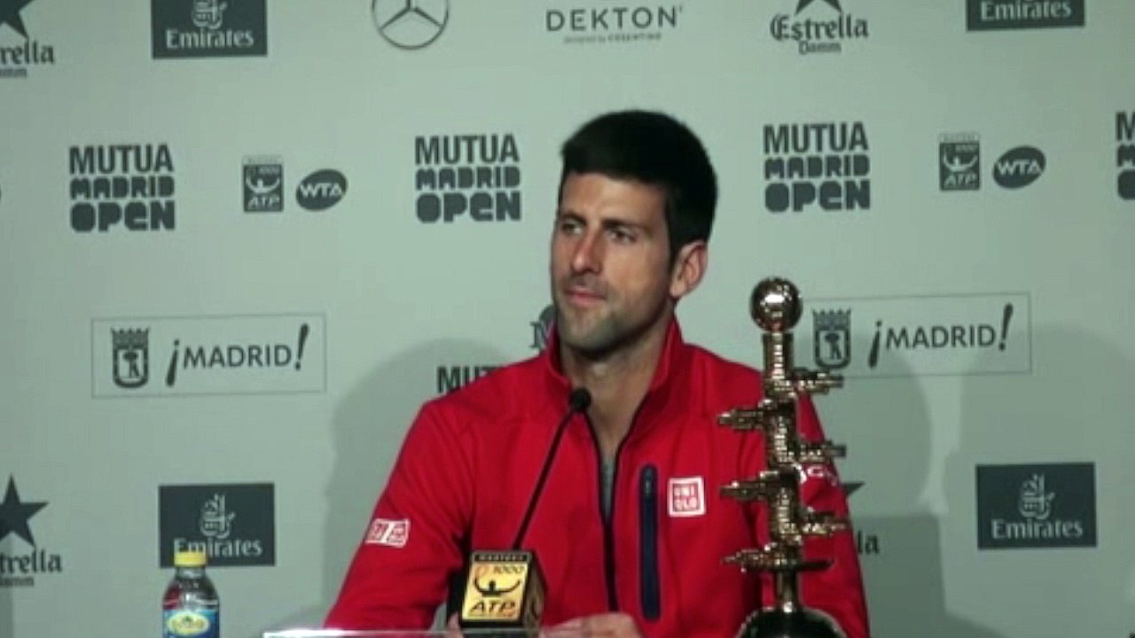 ATP - Mutua Madrid Open 2016 - Novak Djokovic "fier de rejoindre Bjorn Borg et Pete Sampras"