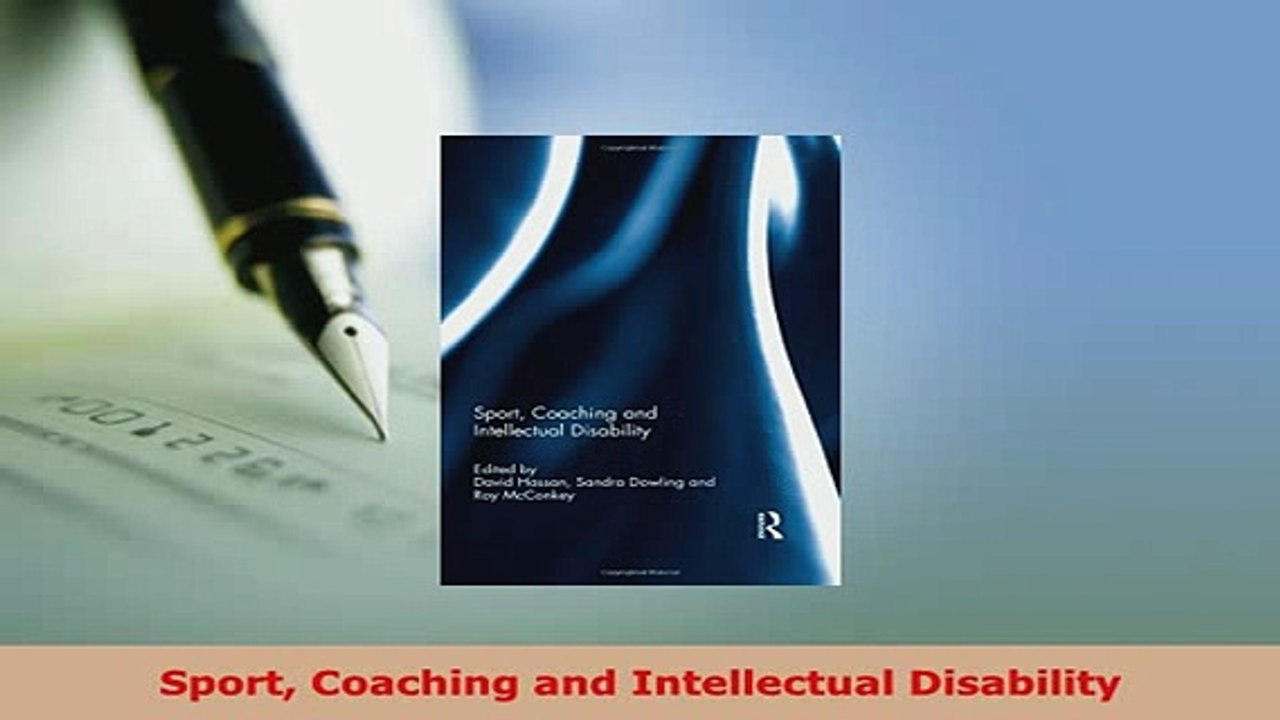 PDF  Sport Coaching and Intellectual Disability Read Full Ebook