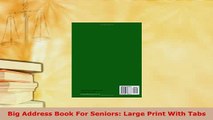 PDF  Big Address Book For Seniors Large Print With Tabs PDF Book Free