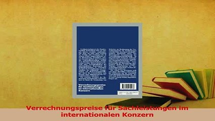 Read  Verrechnungspreise für Sachleistungen im internationalen Konzern Ebook Free