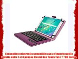 Étui folio universel Cooper Cases(TM) Infinite Executive en violet foncé avec clavier pour