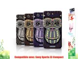 Coque de Stuff4 / Coque pour Sony Xperia Z3 Compact / Singe-8 Pack / Motif Animaux Aztec Collection