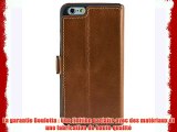 Etui - Coque fait à la main pour IPhone 6 - Etui luxe à rabat 100% CUIR véritable - Marron