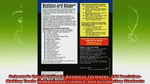 read here  Schaums Quick Guide to Business Formulas 201 DecisionMaking Tools for Business Finance