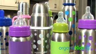 Organic Kidz Stainless Steel Baby Bottles Canada, USA, North America, Children Kids Safe