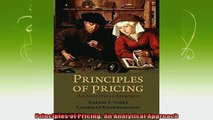 best book  Principles of Pricing An Analytical Approach