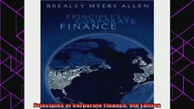 new book  Principles of Corporate Finance 9th Edition