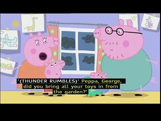 Peppa Pig english   Thunderstorm with subtitles